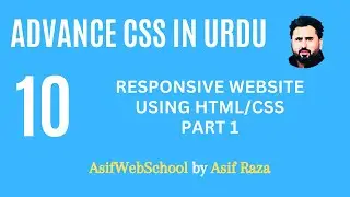 10 Responsive website using html and css part 1 in Urdu/Hindi