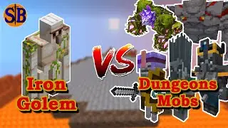Iron Golem vs Dungeons Mobs | Sumo Fight | Minecraft Mob Battle