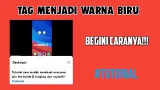 Cara membuat tag YouTube menjadi biru || begini caranya!!!