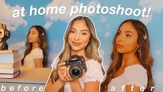 AT HOME PHOTOSHOOT IDEAS! how to take pictures when you're stuck at home!