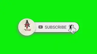 New subscribe button and bell icon green screen I green screen subscribe button