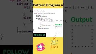 Java Star Pattern Program 4 | Star Pattern in java | Java language