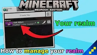 How to CREATE + MANAGE a Realm [Minecraft Bedrock tutorial]