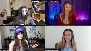 Amouranth, Sweet Anita, Andrea Botez and Justa Minx All at ONCE!