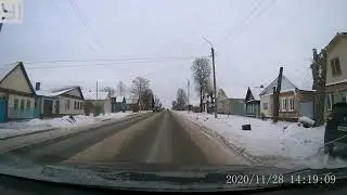 Занесло, чуть не въехал