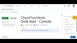 Cloud Functions: Qwik Start - Console || #engineeringupdate || #gsp081 || #arcade