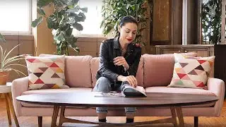 Teela LaRoux seeing for the first time her Playboy pictorial