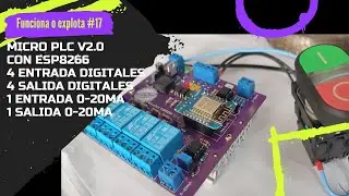 ⚡ Micro PLC con ESP8266, Soporte Riel DIN, Regulador 5v 3A, Salida de 4-20mA v2.0
