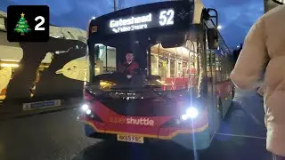Advent with Bus Boy 2024 Day 2: *UNUSUAL* Onboard 52 to Gateshead - Go North East 5491 - NK69 FBC