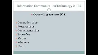 Operating System