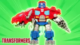 Transformação Optimus Prime Dino! | Stop Motion | Animação | Filhos de transformadores