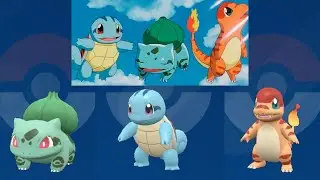 Starters of Kanto Clones Bulbasaur,  Charmander and Squirtle