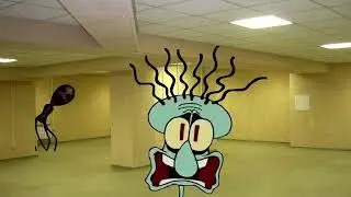 Squidward accidentally went to the backroom