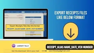 Export Receipt files as PDF with new file name  | Tally TDL | TallyPrime 4.0