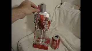 Miniature Suit of Armor Made From Coca Cola Cans!
