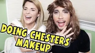 DOING CHESTER SEE'S MAKEUP // Grace Helbig