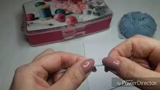 Соединение нити  без узла и как спрятать кончики.