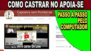 Como se cadastrar no site Apoia-se para apoiar algum projeto, passo a passo pelo computador