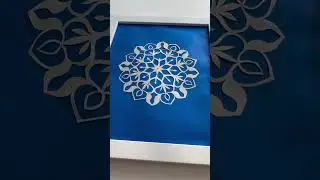 Snowflake Art frame for Christmas Decor Available of my Etsy Shop Free shipping #paperart