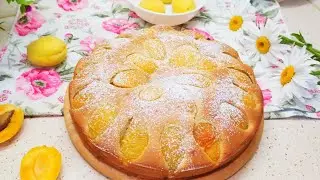 Рецепт АБРИКОСОВОГО пирога! Готовится просто и очень вкусно.