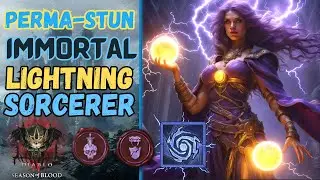 Easy Mode IMMORTAL Perma-Stunner Ball Lightning Sorcerer Build Guide! (Diablo 4 Season 2)