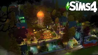 So I built a Halloween town..🍬🎃#1 |The Sims 4 | Speed Build