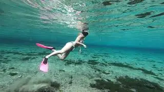 @TrinaMason swimming underwater bliss of her being at alexander springs