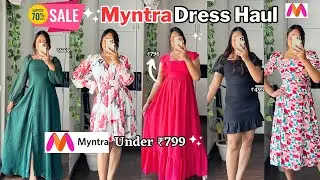 Myntra EORS Haul | Myntra Summer Maxi Dress Haul | Dress haul under ₹799 | Birthday & Party 
