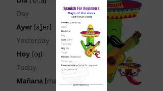 Days of the week in Spanish 🇪🇸 Spanish for beginners