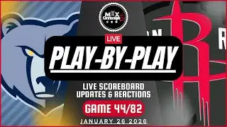 🔴LIVE - Memphis Grizzlies vs Houston Rockets - Play-By-Play & Reactions (1/26/26)