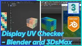 Learn Blender and 3DsMax #7 Display UV Checker
