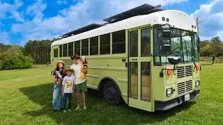 They Built a Stunning Modern Tiny Home in a Bus