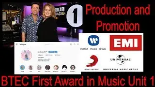 BTEC First Award in Music Unit 1 - Production and Promotion