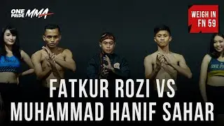 Weigh In Fatkur Rozi Vs Muhammad Hanif | Fight Night 59 One Pride MMA