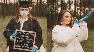 Howard High School valedictorian has 'quaran-teen' graduation photoshoot