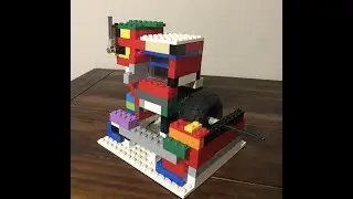 Lego Vacuum Engine with small flywheel , for more rpm