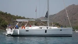 Путешествие, яхта Hanse 445 Турция море друзья яхтинг в средиземном море