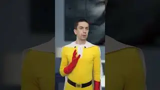 Сайтама и говорящая пила Денджи  