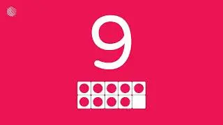Counting Frames in English with Dopalearn™ | by Little Brain Boosters™ | Number 9