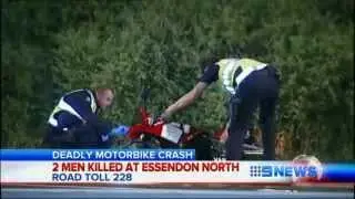 Warning Caution : Two men dead after motorcycle crash!