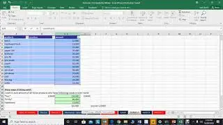 MS Excel sumif video urdu hindi