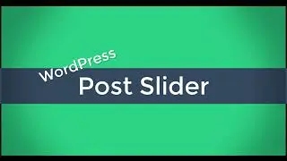 WordPress Post Slider – Responsive Image Slider