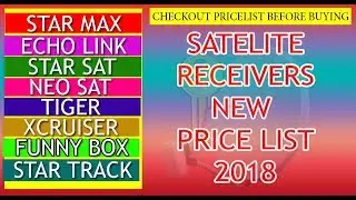 Satelite Receivers New Prices 2018