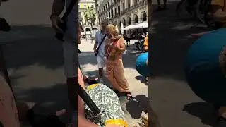 Last Harinama in Barcelona before we go further to Valencia