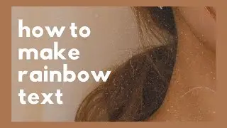 how to make rainbow text on your instagram stories! 🌈 | instagram story hack