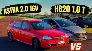 ASTRA 2.0 vs HB20 1.0 TURBO! QUEM SERÁ O MAIS RÁPIDO!