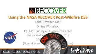 NASA RECOVER Decision Support System Webinar 2018