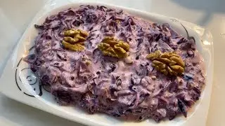 YOĞURTLU MOR LAHANA SALATASI | NASIL YAPILIR?