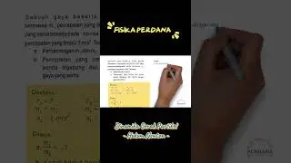 Sebuah gaya bekerja pada benda bermassa m,, percepatan yang timbul 2 m/s². #dinamikagerakpartikel
