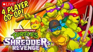 My last Gaming LIVE Stream on the channel? TMNT 4 player co-op Action!